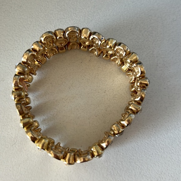 GOLD BRACELET 3 layers one size - Picture 5 of 6